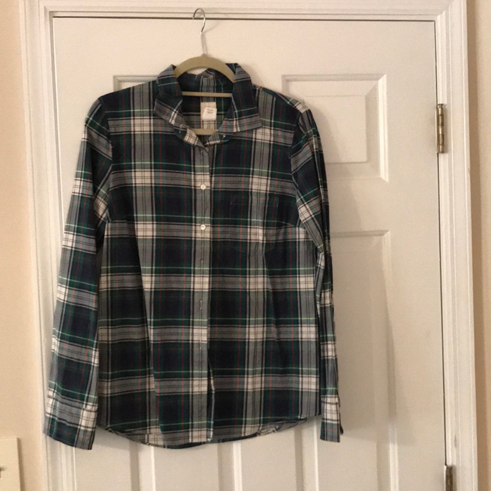 J crew plaid button down